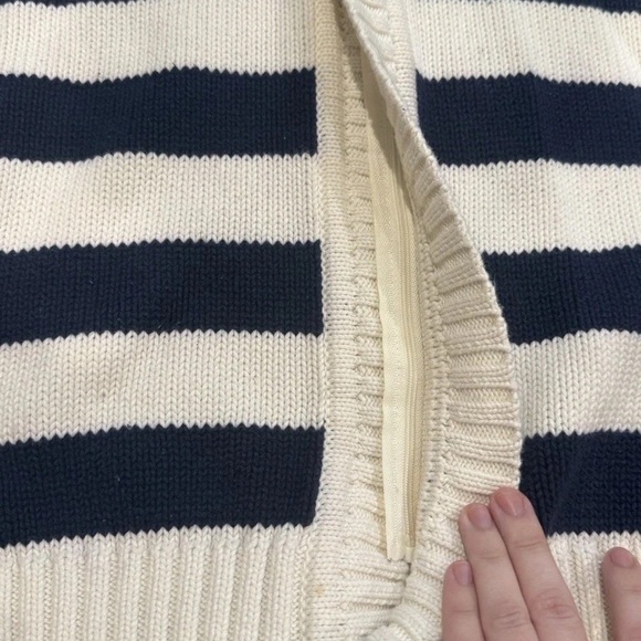 Vintage Ole Miss Rare Embroidered Cable Knit Jacket College Football Stripe Med - Picture 3 of 16